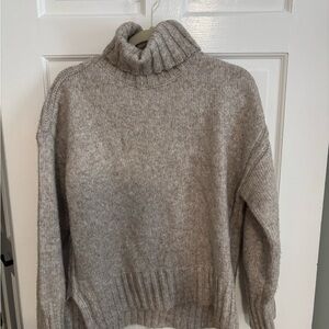 Elegant Taupe Turtleneck Sweater